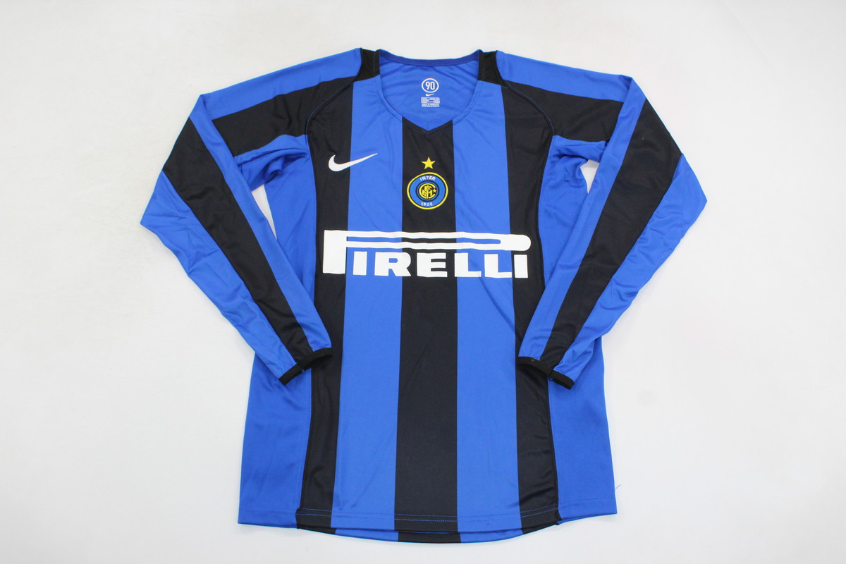 AAA Quality Inter milan 04/05 Home Long Soccer Jersey
